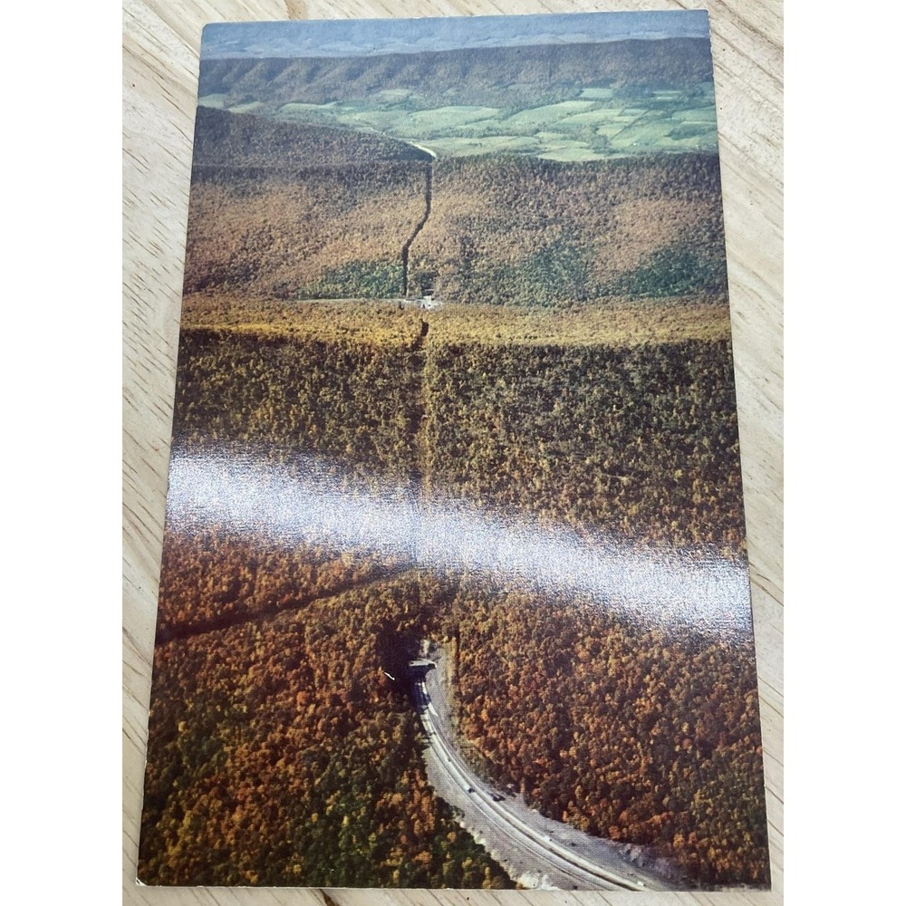 Vintage‎ Pennsylvania Turnpike Bedford PA Photochrome Postcard 6 X 4 In